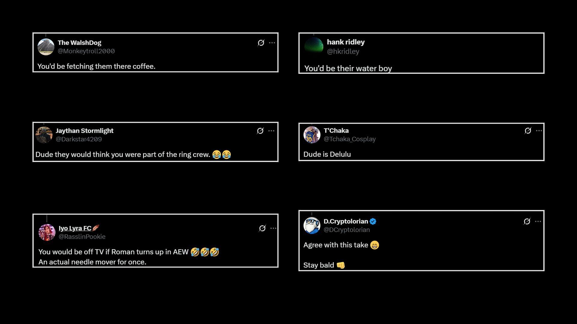 Fans react to Ricochet's comment on X/Twitter